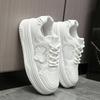 Thick-soled Lace-up Little White Shoes Women's New Solid-color Bow Casual Shoes College-style Versatile Board Shoes