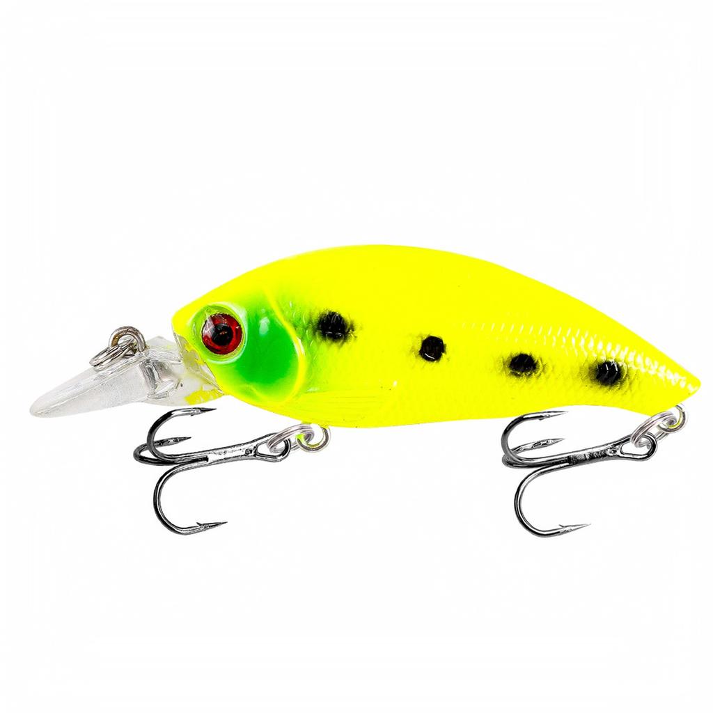 Hard Plastic Crankbait, 4 Color Artificial for Fishing, Fishing Tackle