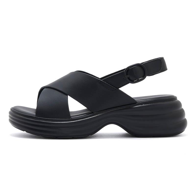 

Женские сандалии для ходьбы Удобная амортизирующая поддержка Ремешок на щиколотке Нарядные сандалии 41 чёрный