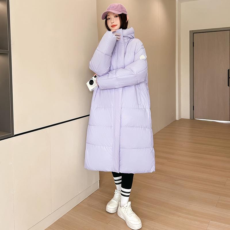 

Зимняя пуховая хлопковая одежда женская свободная длиной до колена зимняя новая женская хлопковая одежда, хлопковые куртки, теплые и толстые пальто XL фиолетовый