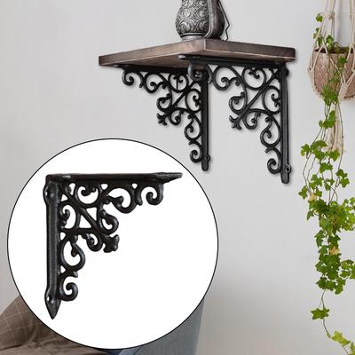 Decorative Shelf Bracket Support Duty with Screws Supporter Shelving for Living Room