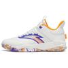 New Bastard Lightweight Wear Resistant And Non Slip Low Top Basketball Shoes White Orange Purple 912241601-2