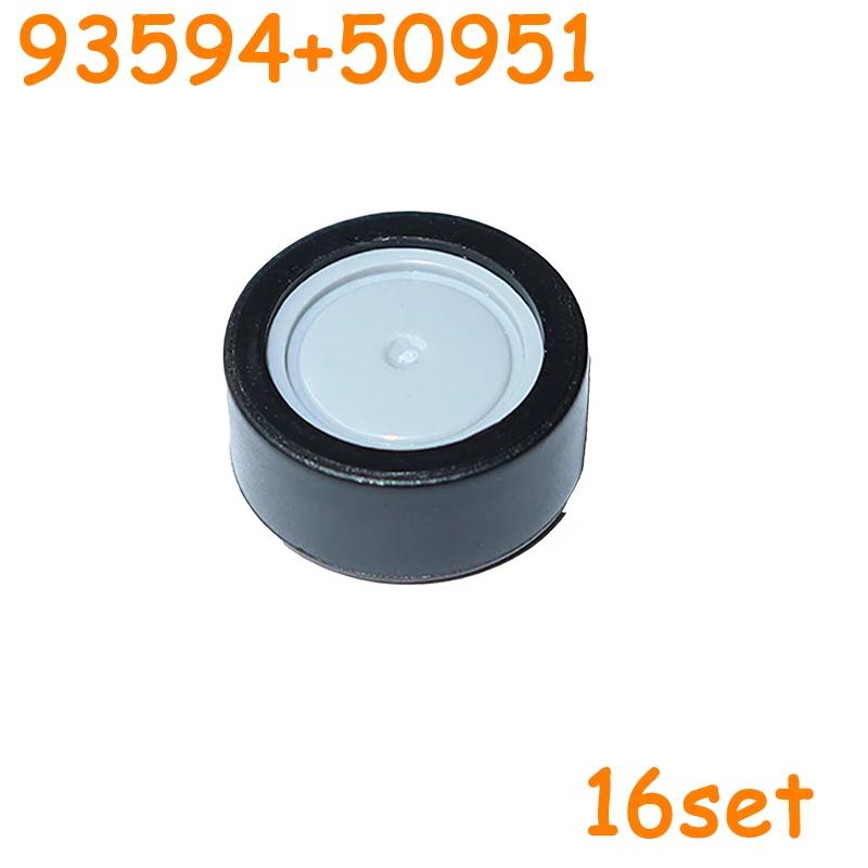 93593 93594 42610 50951 92409 Technical Tire Wheel Cross Hole Set Car Truck Wheels Hub Bricks MOC Motorcycle Building Blocks Toy