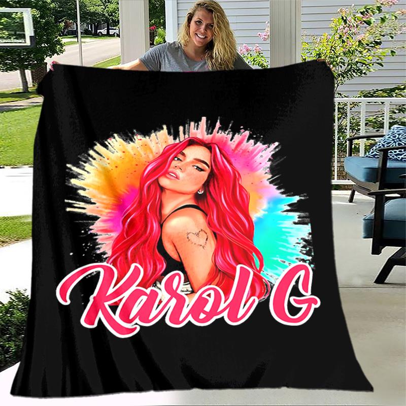 1pc Blanket - Karol G Print Design, Lightweight Blanket for Sofa, Bed- Soft &Warm, Gift for All Seasons
