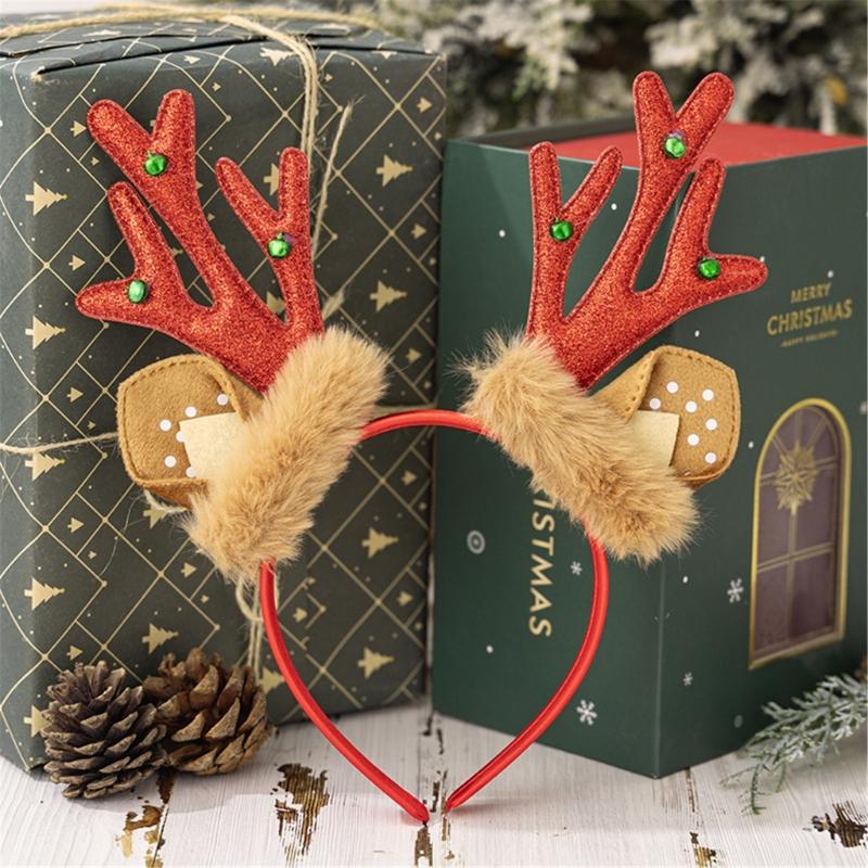 Practical Lovely Christmas Headwears for Any Ages Portable Accessory for Parties Supplies and Special Evening Event