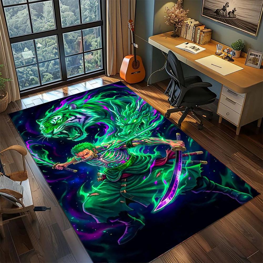 Zoro Rug Household Ornamental Decor, Non Slip Washable Large Area Floor Mat Carpet Gamer Room.-TING