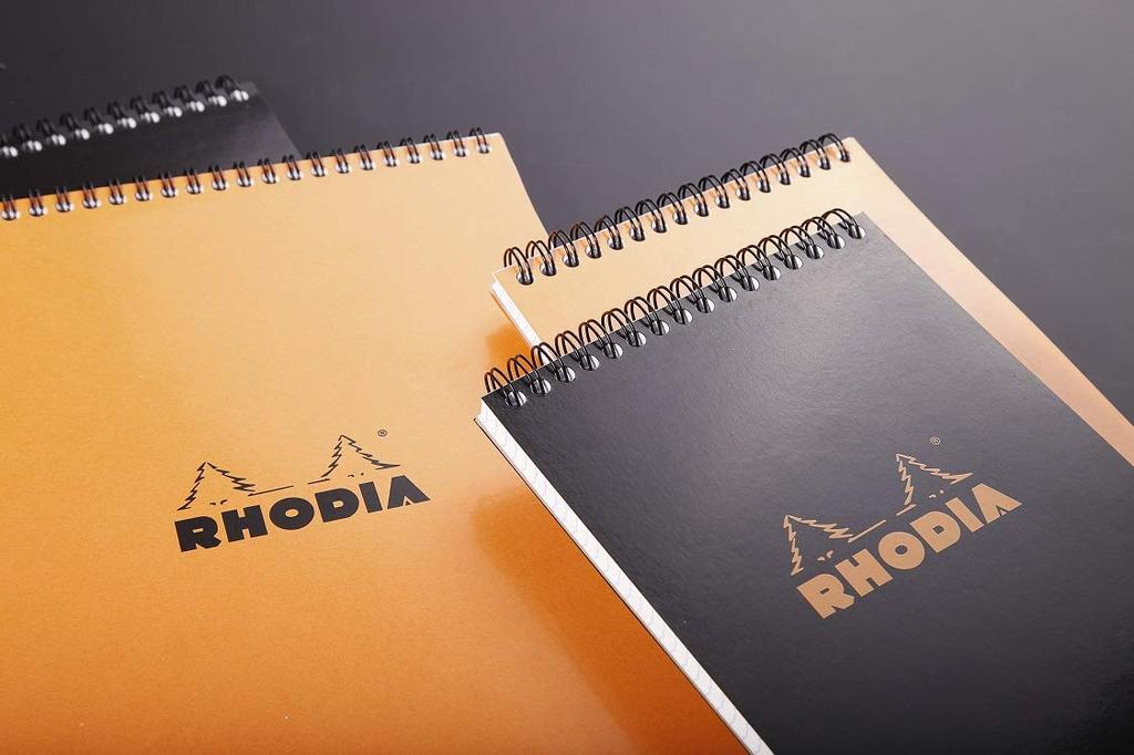 (1, 8 A A 1/4 X 11 A A 3/4) - Rhodia Wirebound Notebooks Ruled 21cm X 32cm Black