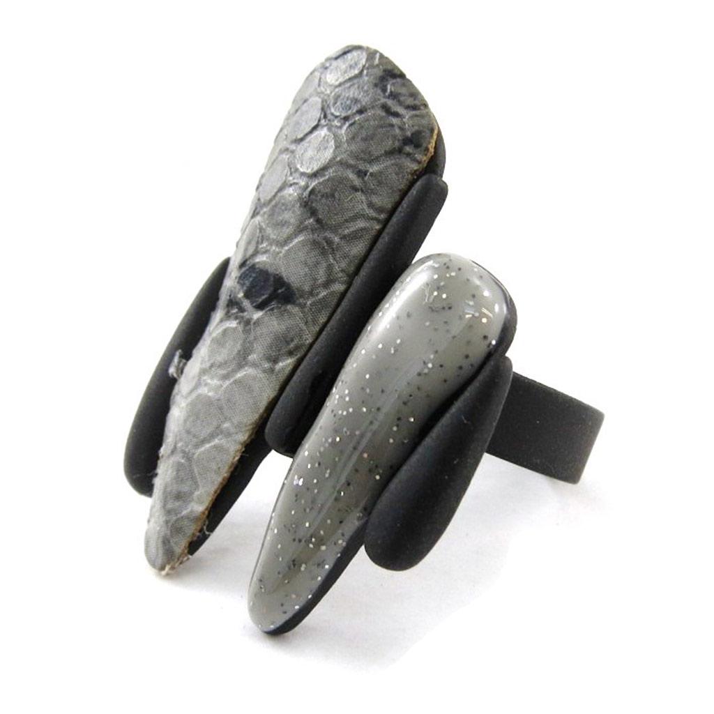 NOA [J1925] - Grey 'Safari' Designer Ring