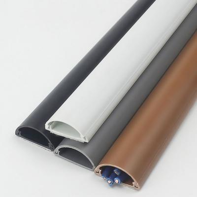 Arc Slot Floor Cord Cover Self-Adhesive Cord Protector Extension Wiring Duct Protector Electric Wire Slot Cable Concealer