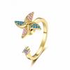 Elegant Rotatable Pinwheel Ring for Women – Light Luxury Trendy Open Design