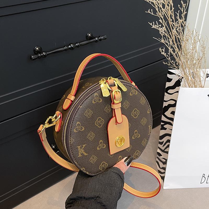 

Vintage Color Block Saddle Handbag - Large Capacity Fashion Crossbody Bag