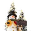 Christmas Illuminated Miniature Musical Ornament Resin Figurine Xmas Displays for Wedding, Home or