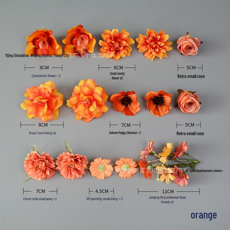 DIY Hanfu Headdress Kit: Ancient Style Flower Material Pack for Handmade Decoration