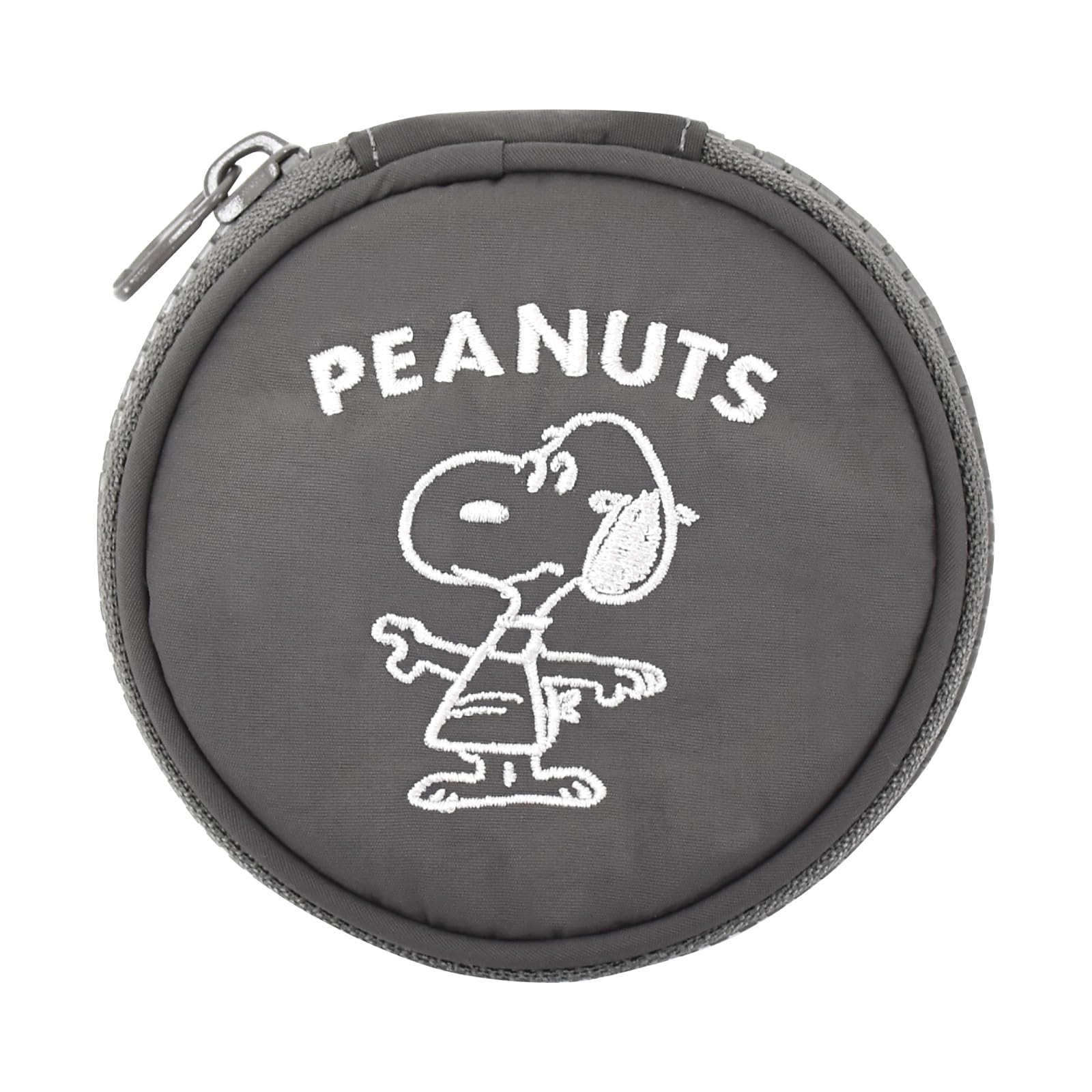 

Accessory jewelry bracelet portable round character dark gray [Snoopy] pouch, case, ring, earrings, storage, pouch, women s, work, school, travel,