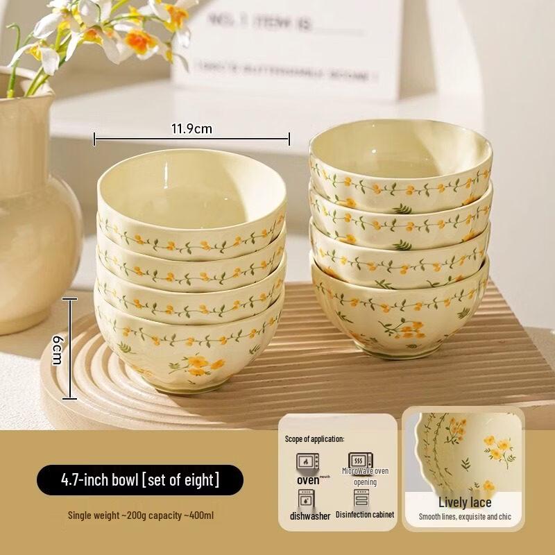 Ceramic Rice Bowl Set