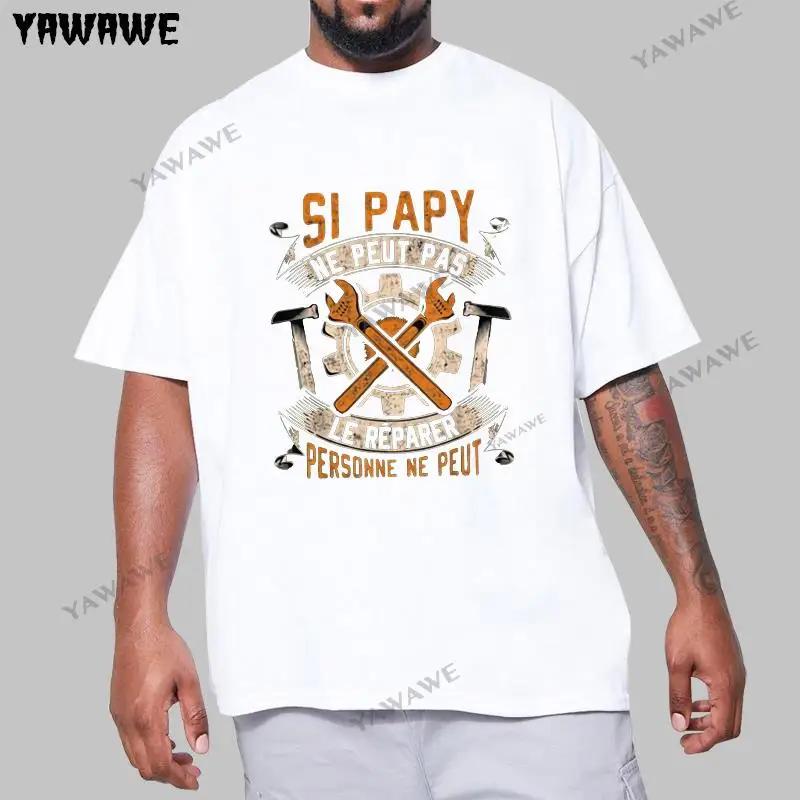 Man tshirt black If Grandpa Cant Repair It No One Can T Shirt Best Gift For Grandpa EU Size Cotton Soft Lovely Tee Tops S