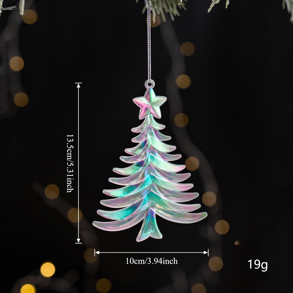 Acrylic Reindeer Ornament for Xmas Tree Crystal Dancing Hanging Figurine Decor Deer Ornament for Home Xmas Tree Party Supply