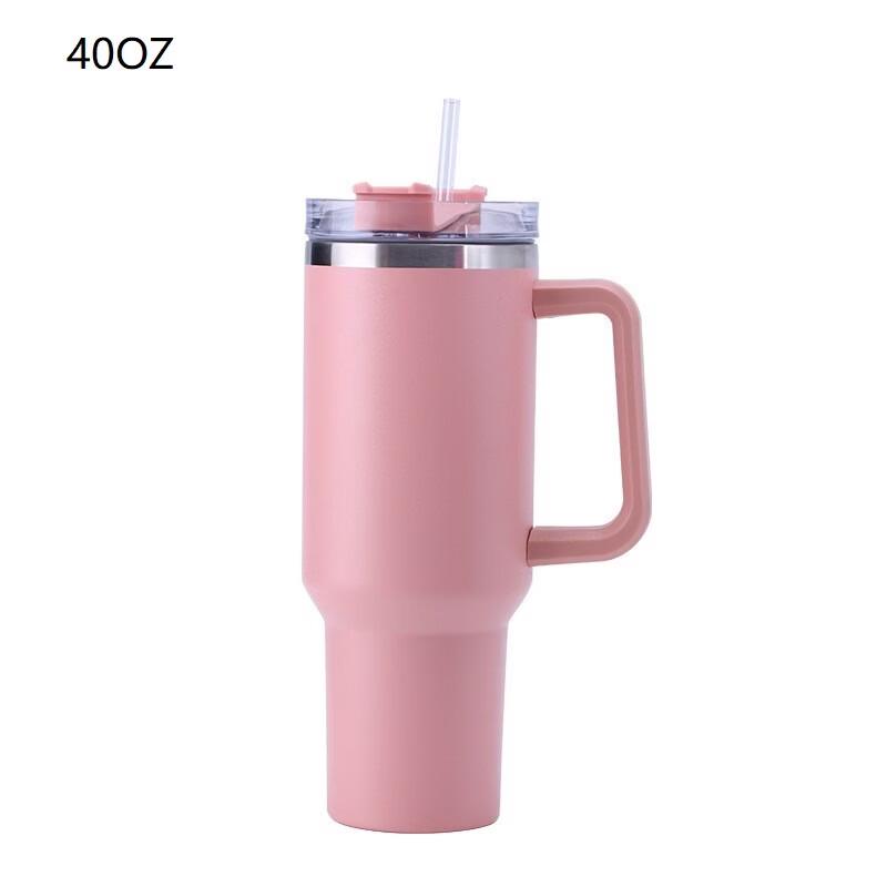 

Shangqi Insulated Stainless Steel Tumbler with Handle and Straw