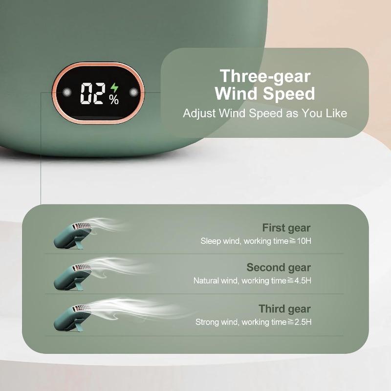 Portable Hanging Neck Fan Mini Cooling Waist Fans Bladeless USB Rechargeable Sports Cooler Fan Long Endurance for Outdoor Sports