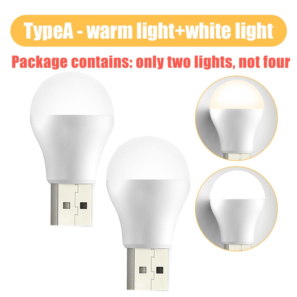 1/5pcs Usb Plug Night Light Mini Led Lamp Computer Mobile Power Charging Reading Eye Protection Light Usb Charging Light Bulb