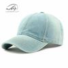 Fashion light board denim baseball cap soft top women's casual sunscreen sun hat washed retro cap men