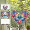 5D Diamond Painting Kit DIY Acrylic Butterfly Crystal Art Full Drill Rhinestone Craft Butterfly Wall Decor Relaxing Handmade