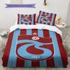 Trabzonspor klub Ágynemű Paplan Szett Paplanhuzat Párnahuzat Lakásdekoráció Születésnapi Ajándék (1 db paplanhuzat + 2 db párnahuzat, mag nélkül)