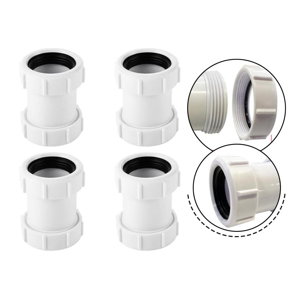 Shower Drain Adapter 80mm Straight Connector Quick Connection Wear Resistant Quick Assembly Tool-free Assembly