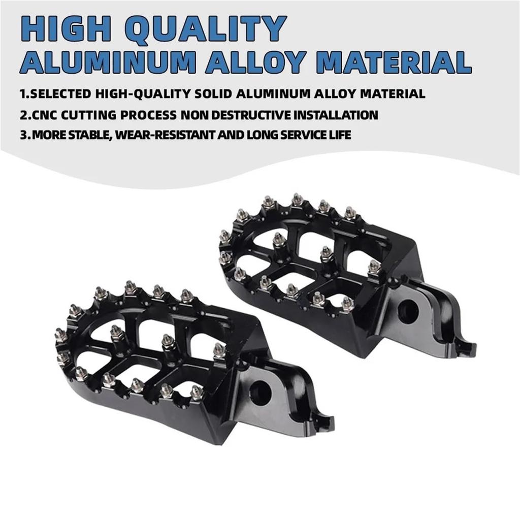 Motorcykel Fotpinne Passar Honda CRF250RX CRF450RX CRF450 Tillbehör Fotpinnar Pedalstöd Fotstöd Fotpinnar Halkfria Pedaler (Blå)