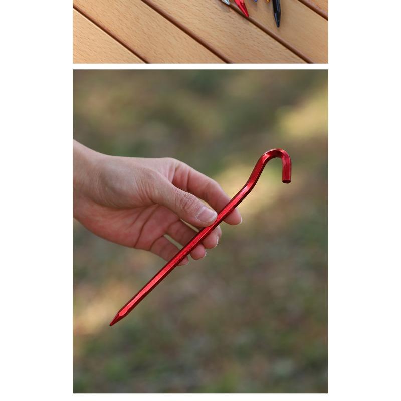 Cm Hexagonal Question Mark Aluminum Tent Stakes For Camping Hiking Outdoor