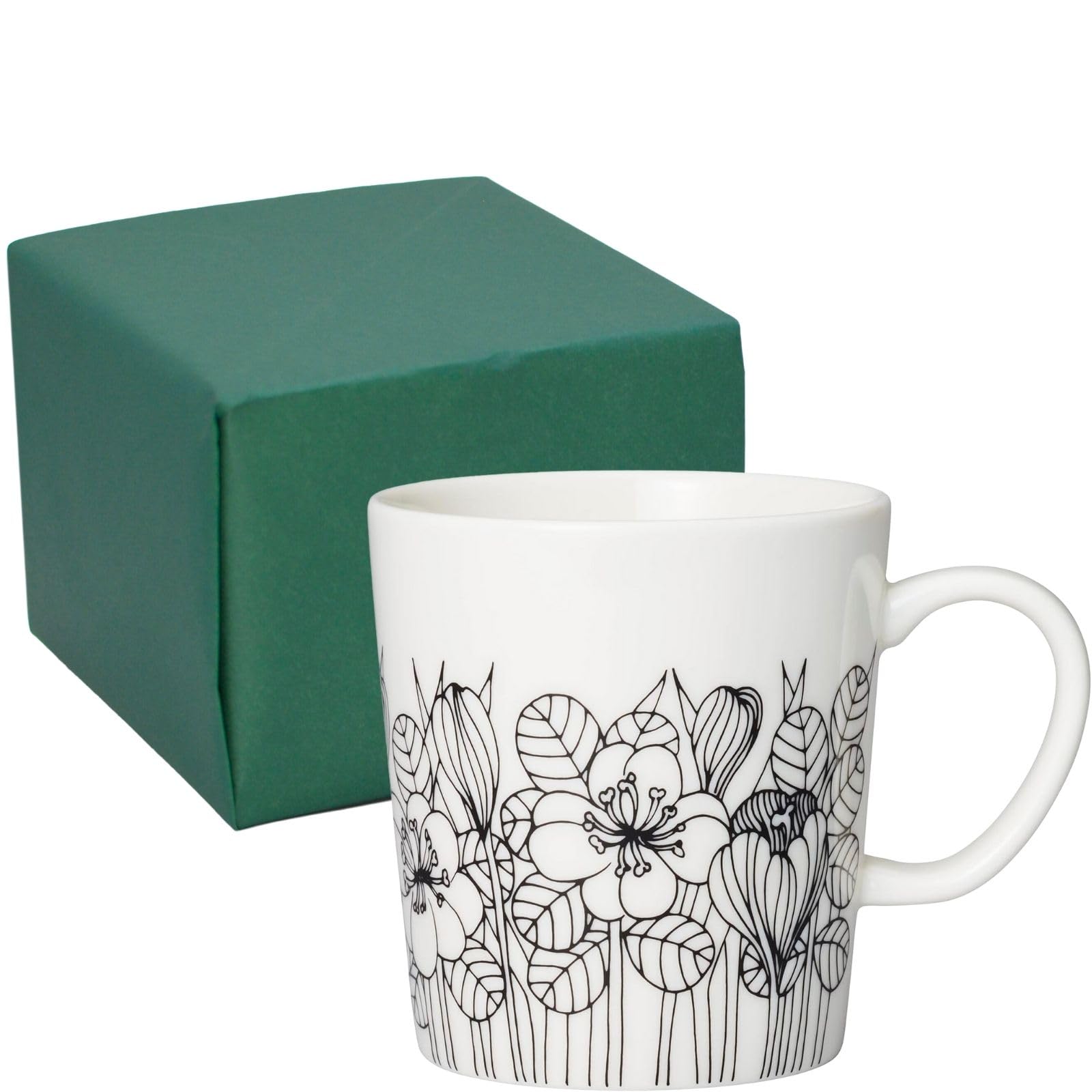 

Arabia Crocus with Official Brand Gift Perfect for or aW1062354 Mug, 0.3L, Black, Packaging. Christmas, Weddings, Housewarmings.