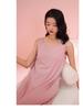 Women's Modal Sleeveless Nightgown with Chest Pad - Spaghetti Strap, Over-Knee Length, Sexy Summer Sleepwear