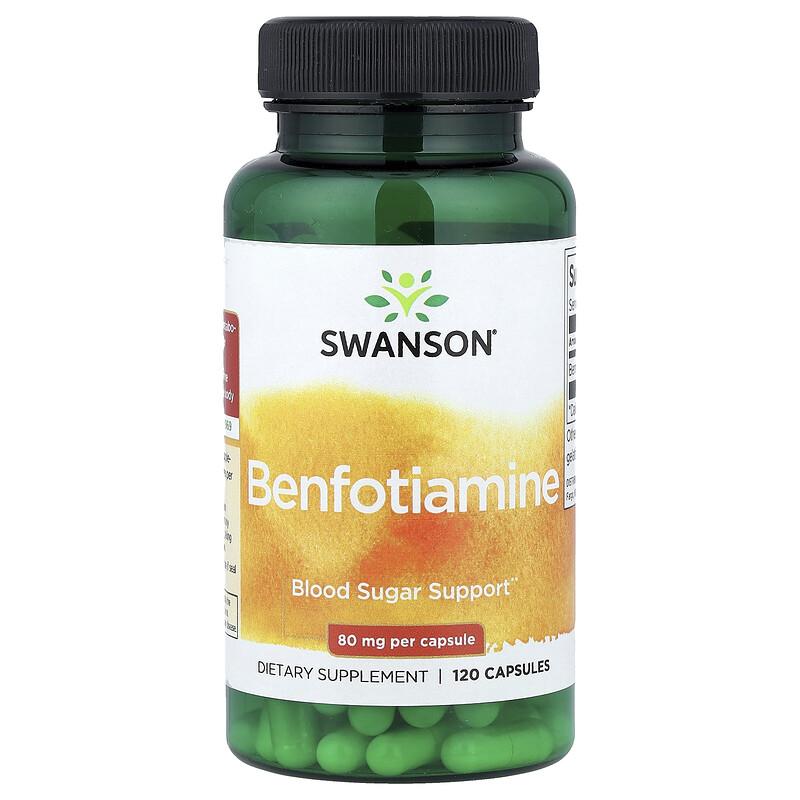 Swanson , Benfotiamine, 80 Mg, 120 Capsules - Image 3