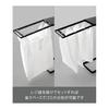 Yamazaki Jitsugyo 10265 Drawer Sorting Garbage Bag Holder Slim 45L Black W18.6 x D38.5 x H53.4cm Tower with Lid Trash Can Drawer Type