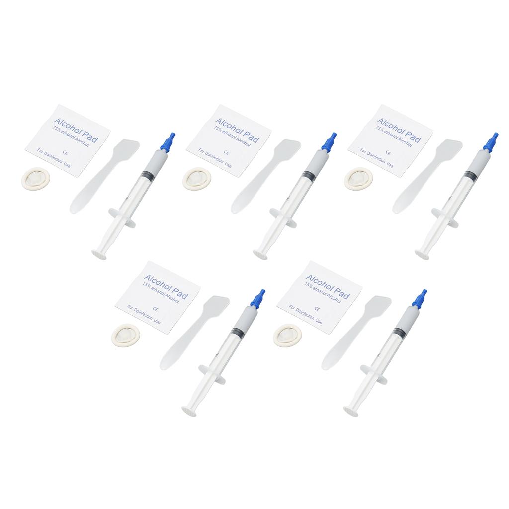 5Pcs Thermal Paste 3.2W M.k Metal Free Safe Strong Adhesion Thermal Conductive Grease for Chipset GPU CPU Printer