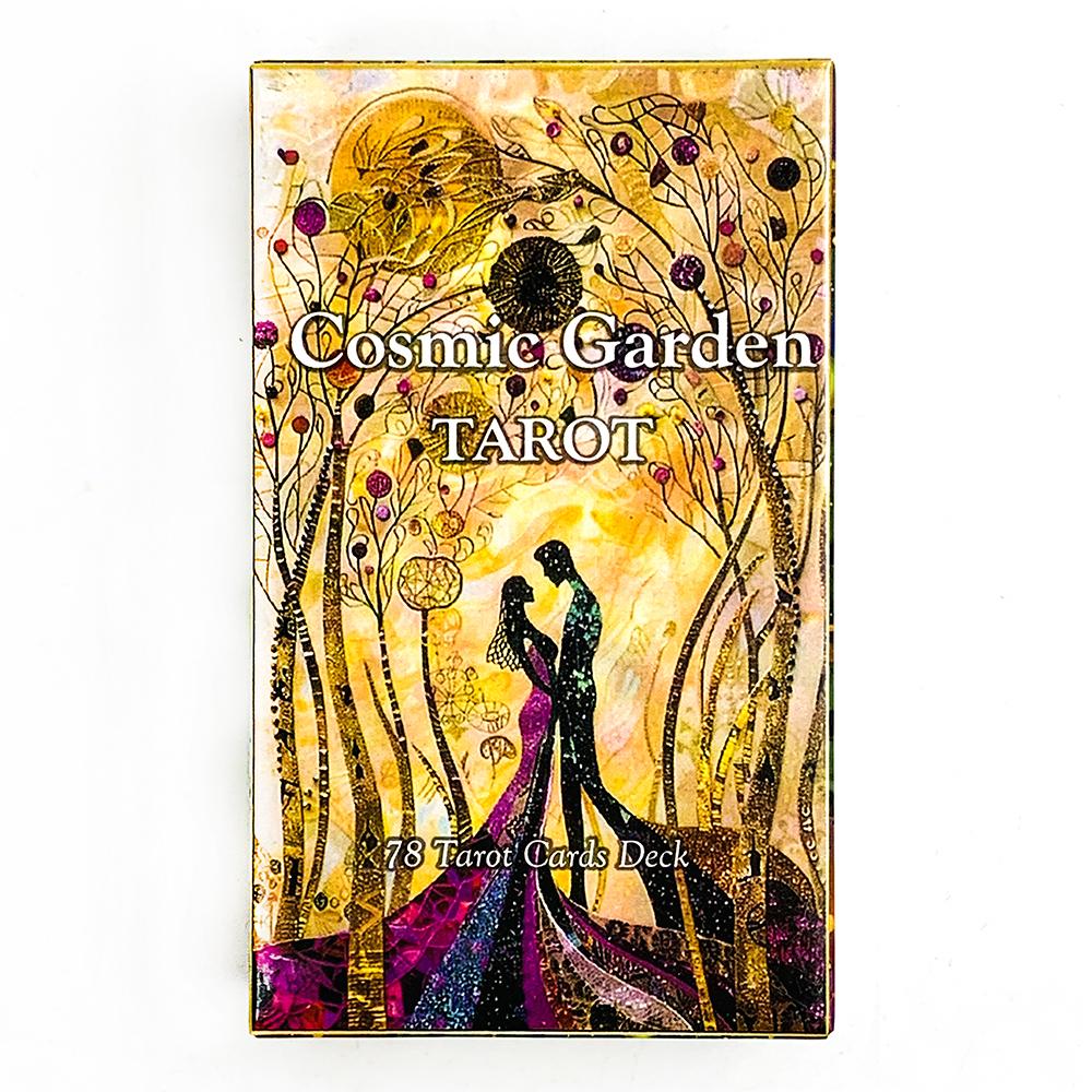 Neuestes Kosmisches Garten Tarot Deck Tarotkarten Wahrsagerei Spielkarte Divination Schicksal Party Orakel Brettspiel Familienparty Spiel bunt