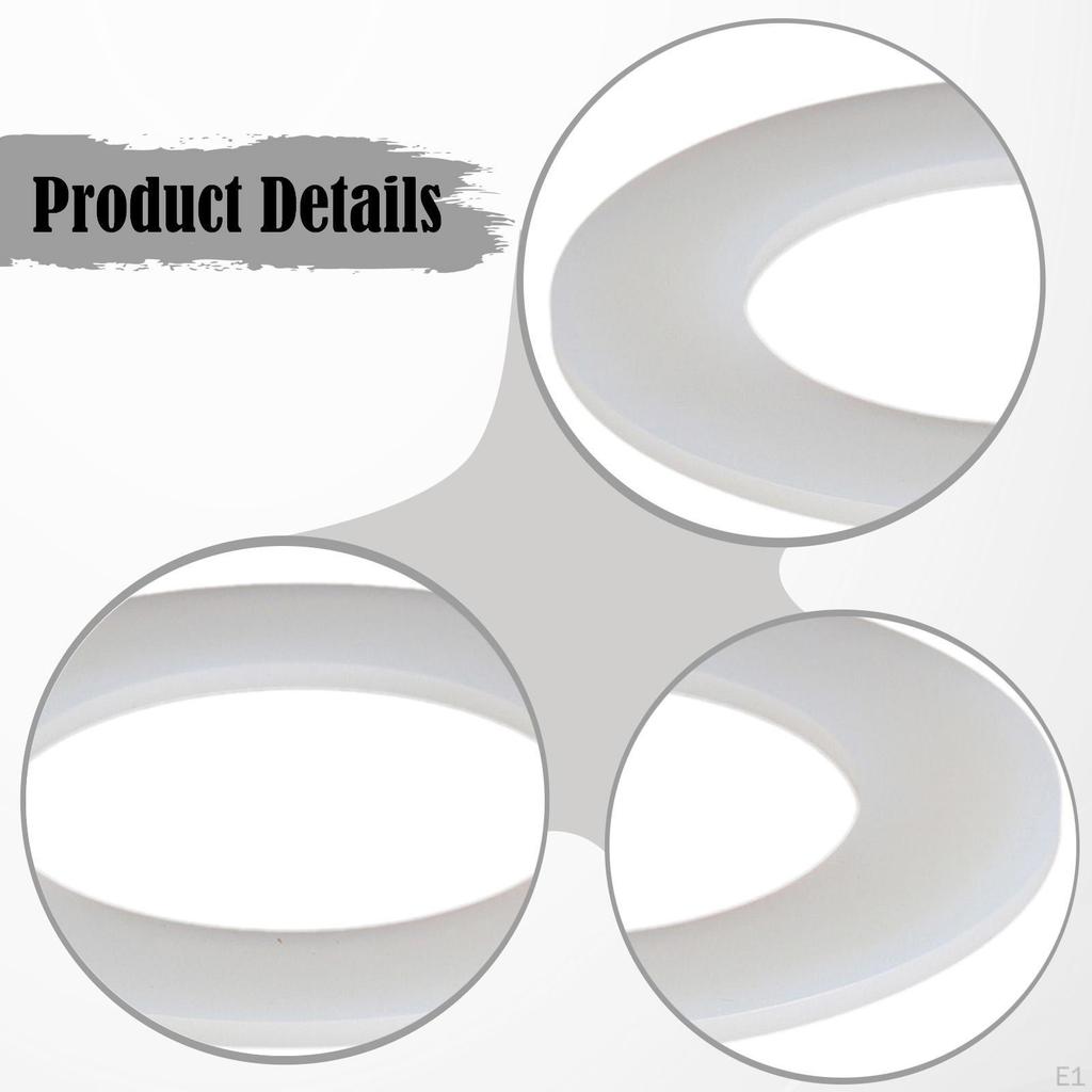 2 Pieces Toilet Flush Valve Seal Rings Washer Maintenance Parts Replacement 5cm Inner Hole Diameter