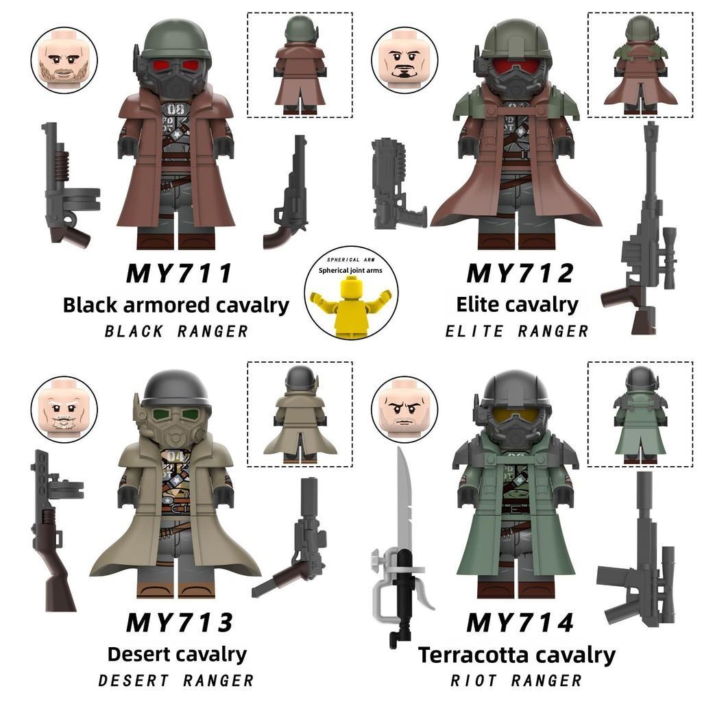 Kavallerie zusammenbauen Bausteine Kinderspielzeug Ornamente mit Gelenken beweglich