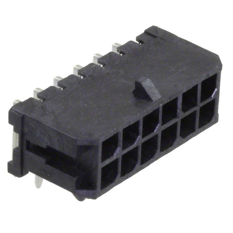 **Molex 43045-1200 Micro-Fit 3.0mm Right Angle Socket, 12-Pin**