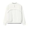 FILA Emerald Fashion Simple Personality Trendy Versatile Comfortable Loose Knit Pullover Sweatshirt Women sweatshirt Cloud-White F11W544207FWT