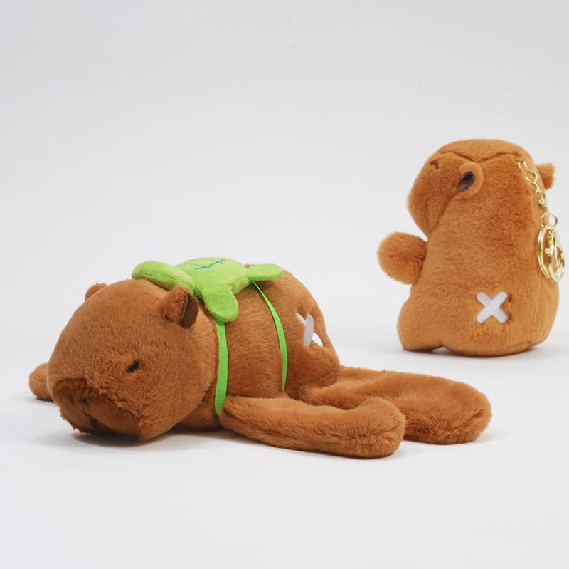 Clearstone Capybara Plush Chavimaru Brown Keychain, Wristband, 18.5cm,