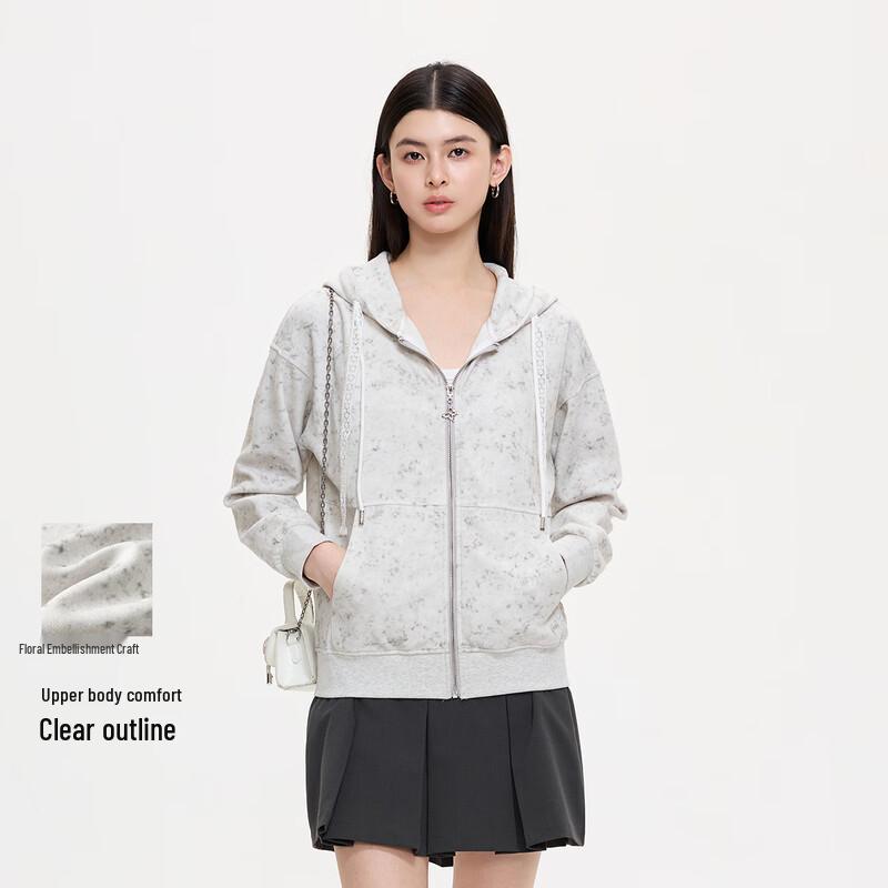 

Женский кардиган-толстовка с капюшоном на молнии FivePlus L