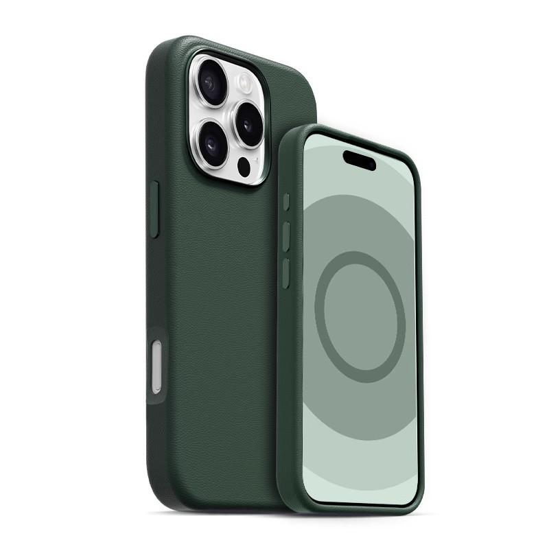 

Применимый магнитный кожаный чехол MagSafe из ПУ для iPhone 16 Pro/Pro Max iPhone 16 Pro