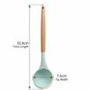 Silicone Wood‑handled  Ladle Solid Wood Ladle Kitchen  Scoop Serving Spoon  Cooking Stirring