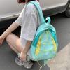 SCIONE New Fashion Backpack Japanese Style Stitching Contrast Drawstring Backpack Lightweight Sports Outdoor Travel Bag Student Schoolbag