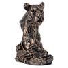 Animal Head Statue Resin Lion Figurine Rhinoceros Statue Retro Style Lion Buffalo Sculpture for Office Bedroom Living Room Decor