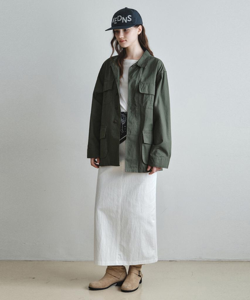 Wednesdayoasisforwomen W/French Work Safari Jacket_Khaki(Wc25-Sh02)