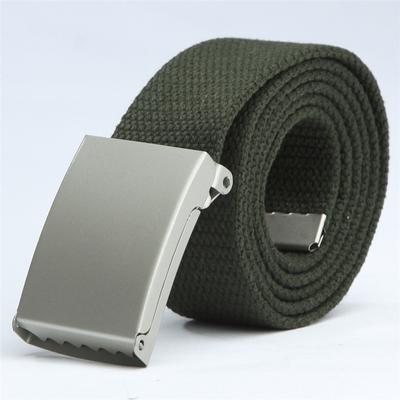 Canvas Casual Canvas Belt Fashion Silvery Metal Buckle Waist Belt Men's Canvas Belt Men Gift  Handmade