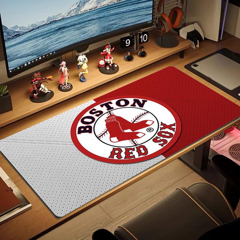 Boston Red Sox Print  Cushion Non-slip Laptop Tablet Big Mousepad XXL Mat Mini PC Playmat With Lock edge