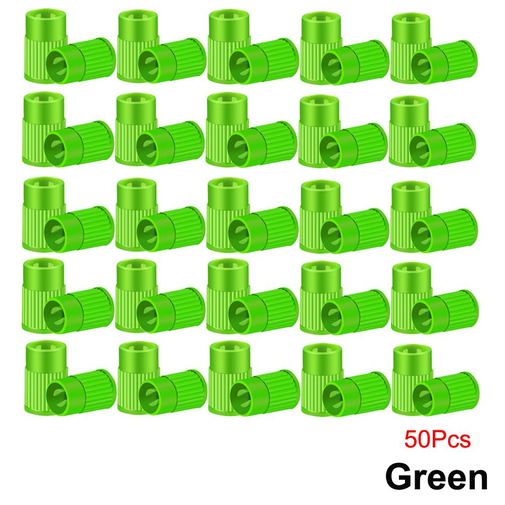 Plastic Tire Valve Caps Built-in Valve Core Remover Tool Universal Stem Covers for Cars Bike and Bicycle Trucks Motorcycles Valve Stems 1